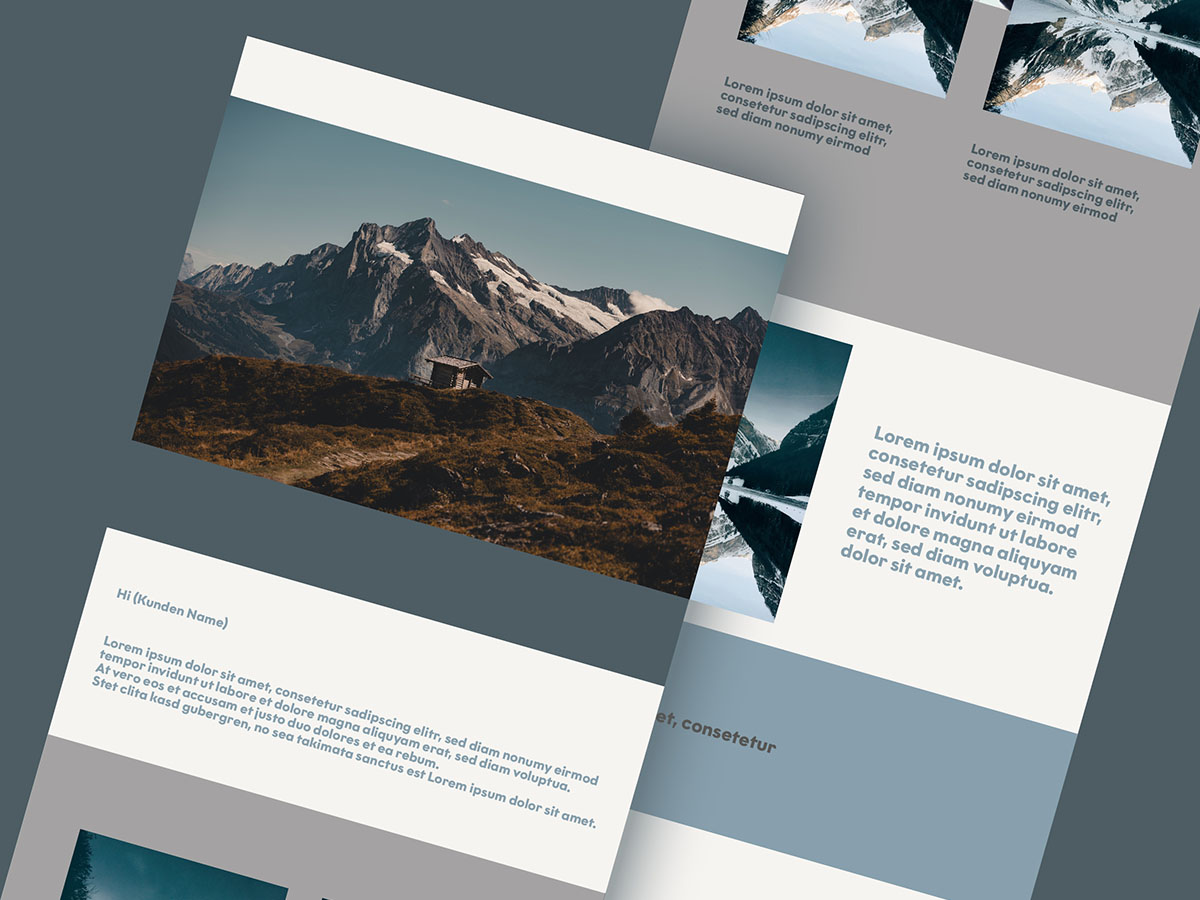 Beispiel eines Newsletter-Templates, Content-Creation-Projekt von GetLead