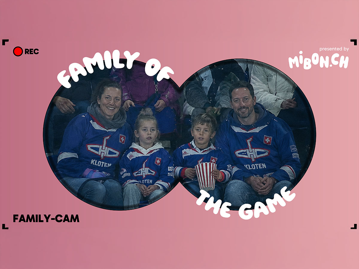 Familycam im Stadion des EHC Kloten, Beispiel für Foto- und Videoproduktion