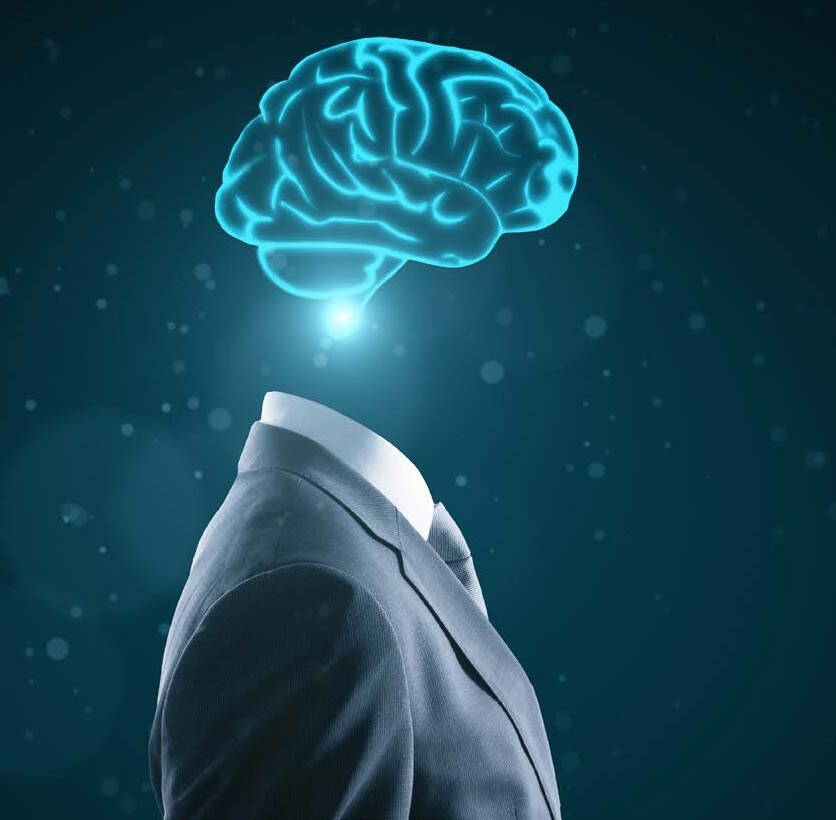 Neuromarketing im Marketing: Das Gehirn hinter Kaufentscheidungen Leuchtendes Gehirn über einer Person als Symbol für Neuromarketing, Kaufentscheidungen, Verbraucherpsychologie und modernes Marketing.